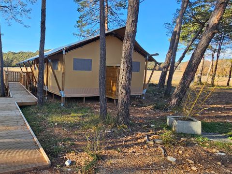 TENTE TOILE ET BOIS 4 personnes - Tente Lodge - 35 m² - 2 chambres - PMR