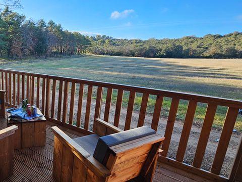 Tente en toile et en bois 4 personnes - Tente Lodge - 35 m² - 2 chambres - PMR