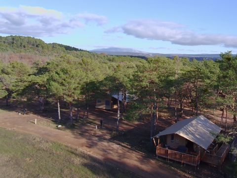 TENTE TOILE ET BOIS 4 personnes - Tente Lodge - 35 m² - 2 chambres - PMR