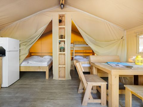 TENTE TOILE ET BOIS 5 personnes - Cikat - Safari tent Lodge (5P)