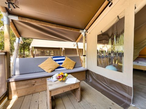 TENTE TOILE ET BOIS 5 personnes - Cikat - Safari tent Lodge (5P)