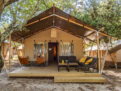 TENTE TOILE ET BOIS 5 personnes - Cikat - Safari tent Lodge (6P)