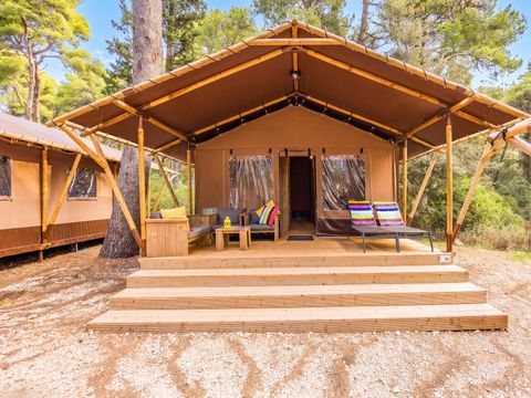 Tente en toile et en bois 5 personnes - Cikat - Safari tent Lodge (6P)