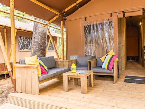 Tente en toile et en bois 5 personnes - Cikat - Safari tent Lodge (6P)