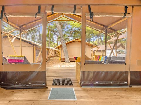 Tente en toile et en bois 5 personnes - Cikat - Safari tent Lodge (6P)
