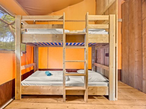 Tente en toile et en bois 5 personnes - Cikat - Safari tent Lodge (6P)