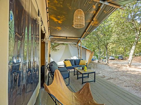 Tente en toile et en bois 5 personnes - Cikat - Safari tent Lodge (6P)
