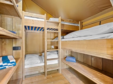 TENTE TOILE ET BOIS 5 personnes - Baska - Tente Safari Confort + climatisation