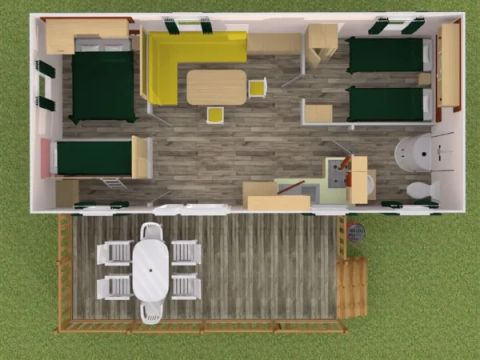MOBILHOME 7 personnes - Confort 3 chambres