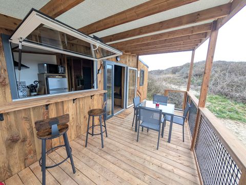 MOBILHOME 4 personnes - Cabane vue mer