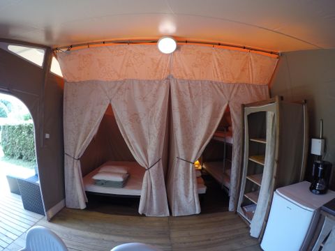 Tente en toile et en bois 5 personnes - Tente Safari