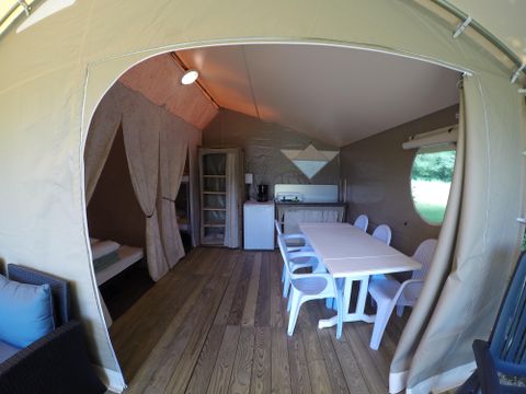 Tente en toile et en bois 5 personnes - Tente Safari