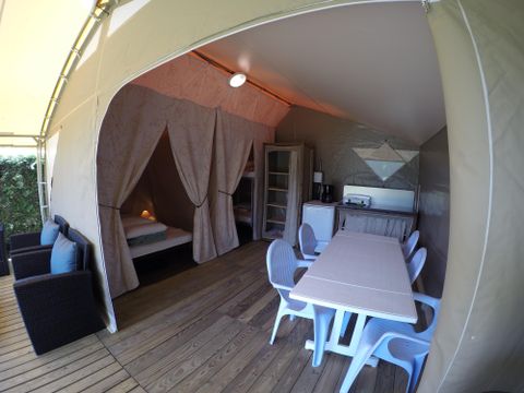 TENTE TOILE ET BOIS 5 personnes - Tente Safari