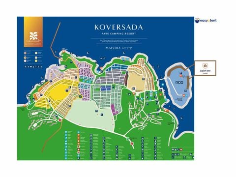 Tente en toile et en bois 5 personnes - Koversada Camping Resort - Tente Safari de luxe