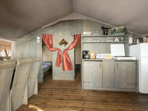 TENTE TOILE ET BOIS 5 personnes - Koversada Camping Resort - Tente Safari de luxe