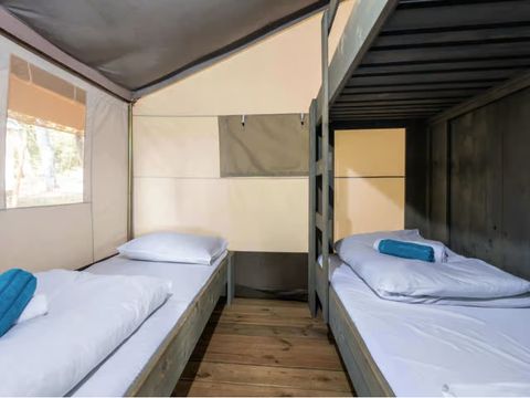 TENTE TOILE ET BOIS 5 personnes - Koversada Camping Resort - Tente Safari de luxe