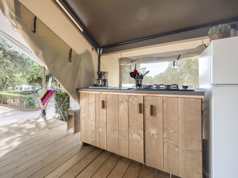 TENTE TOILE ET BOIS 5 personnes - Naturist Solaris - Tente Safari Confort