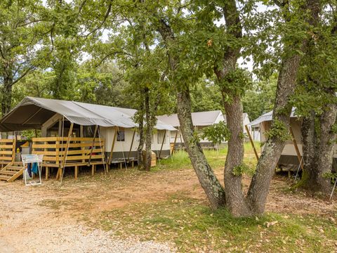 Tente en toile et en bois 5 personnes - Naturist Solaris - Tente Safari de luxe