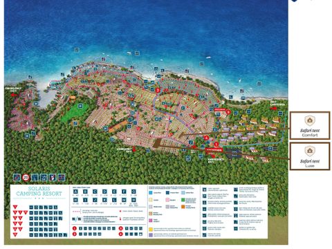 Tente en toile et en bois 5 personnes - Naturist Solaris - Tente Safari de luxe