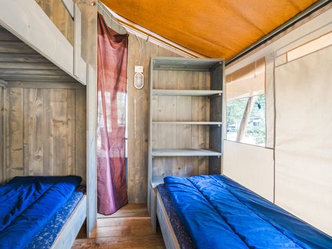 Tente en toile et en bois 5 personnes - Naturist Solaris - Tente Safari de luxe