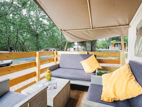 TENTE TOILE ET BOIS 5 personnes - Naturist Solaris - Tente Safari de luxe