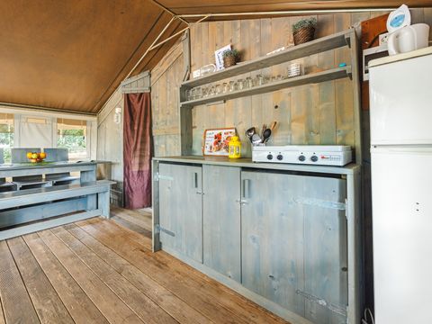 TENTE TOILE ET BOIS 5 personnes - Naturist Solaris - Tente Safari de luxe