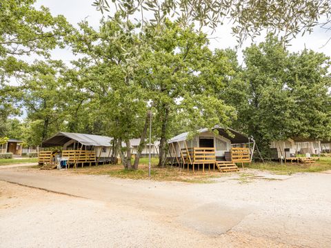 Tente en toile et en bois 5 personnes - Naturist Solaris - Tente Safari de luxe