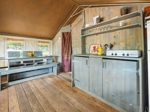 TENTE TOILE ET BOIS 5 personnes - Naturist Solaris - Tente Safari de luxe