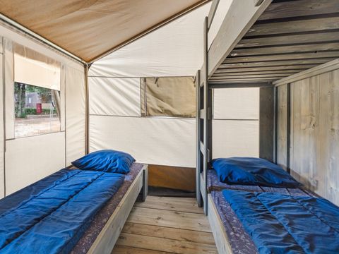 Tente en toile et en bois 5 personnes - Naturist Solaris - Tente Safari de luxe