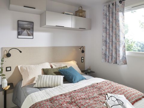 MOBILHOME 6 personnes - LUXE 3 chambres (clim - lave-vaisselle - TV - terrasse couverte 17m² - superficie 34m²)
