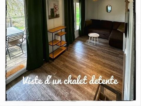 Chalet 4 personnes - Détente - 2 chambres - 4 / 6 pers - 2 personnes supplémentaires possible contacter le camping