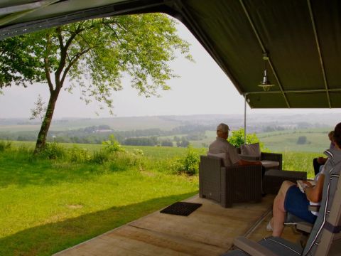 TENTE TOILE ET BOIS 5 personnes - de Luxe