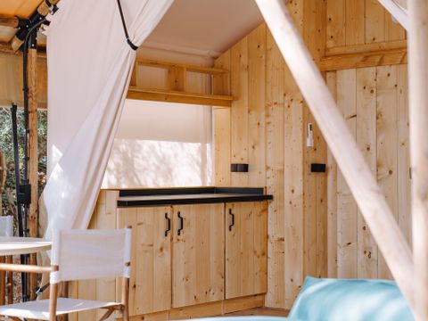 Tente en toile et en bois 5 personnes - SAFARI ARENA 5