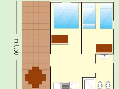 Appartement 5 personnes - Bungalow Superior Maxi - Animaux autorisés