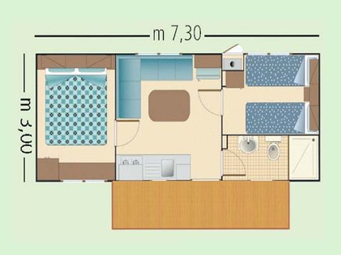MOBILHOME 4 personnes - Lodge Standard - Animaux autorisés