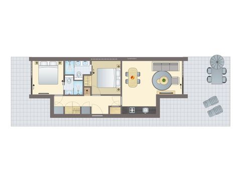 BUNGALOW 4 personnes - Niche pour chien 4LD