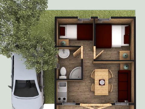 Bungalow 2 personnes - Zen