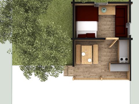 CHALET 3 personnes - Cabane en bois