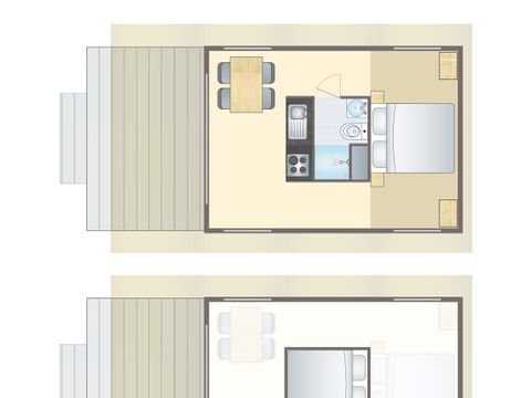 TENTE TOILE ET BOIS 4 personnes - 2-4ST