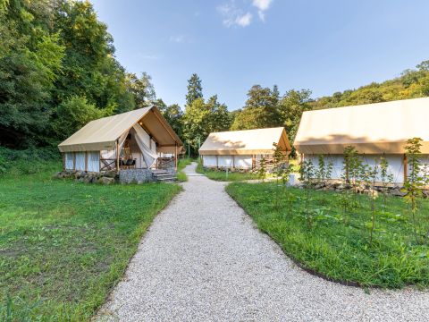 TENTE TOILE ET BOIS 4 personnes - Tente safari 2-4 personnes