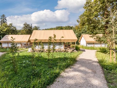 TENTE TOILE ET BOIS 6 personnes - Tente safari 4-6 personnes