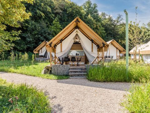 TENTE TOILE ET BOIS 6 personnes - Tente safari 4-6 personnes