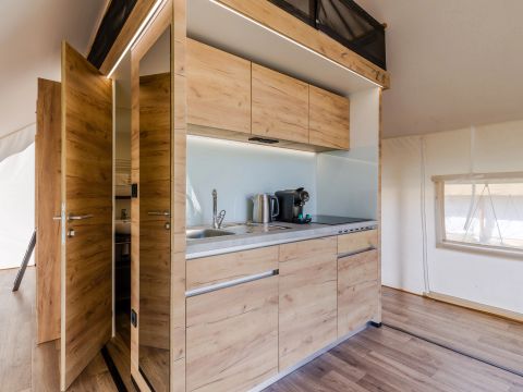 TENTE TOILE ET BOIS 6 personnes - Tente safari 4-6 personnes