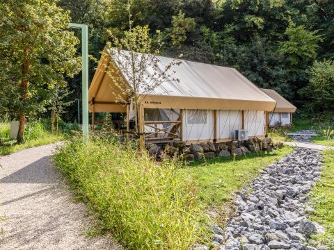 TENTE TOILE ET BOIS 6 personnes - Tente safari 4-6 personnes