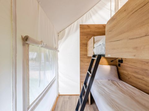 TENTE TOILE ET BOIS 6 personnes - Tente safari 4-6 personnes