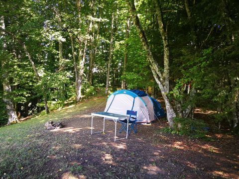 Emplacement - camping sans électricité 1/2 pers