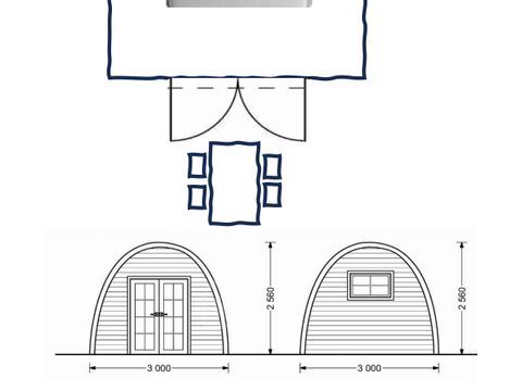 Tiny house 2 personnes - Insolite POD ( 1 ou 2 personnes )