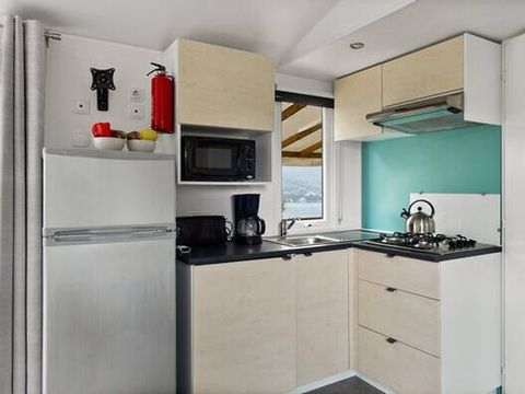 MOBILHOME 5 personnes - Confort | 3 Chambres | Capacité 5 personnes | Terrasse semi couverte | 1 Salle de bain | Climatisation