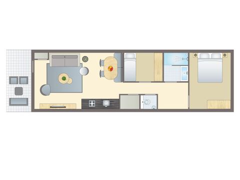 APPARTEMENT 4 personnes - 2-4C