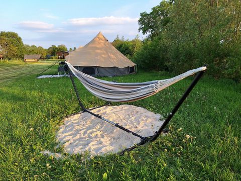 Tente en toile et en bois 2 personnes - Tente safari 2 lits